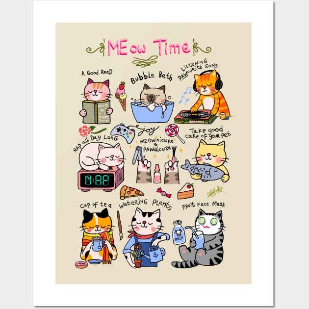 MEow Time Wall Art by kookylove